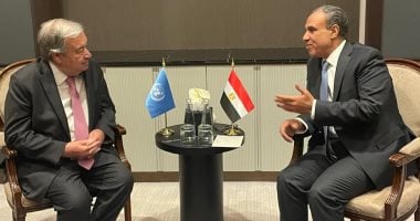 وزير الخارجية يلتقى السكرتير العام للأمم المتحدة