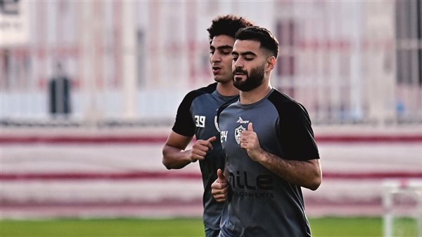تدريبات بدنية خفيفة للمثلوثى على هامش مران الزمالك