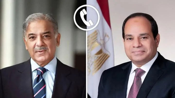 السيسي ورئيس وزراء باكستان يؤكدان ضرورة وقف إطلاق النار في غـ ـزة